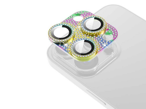Protector de cámara MyBat RIP15PMSCLED261 de vidrio templado 9H con nanotecnología y protección contra fragmentación para iPhone 15 Pro y 15 Pro Max. Color Transparente.