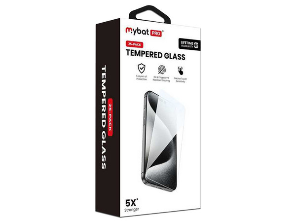 Protector de pantalla MyBat RIP17PMSC81TF para iPhone 17 Pro Max paquete de 25 piezas. Color Transparente.