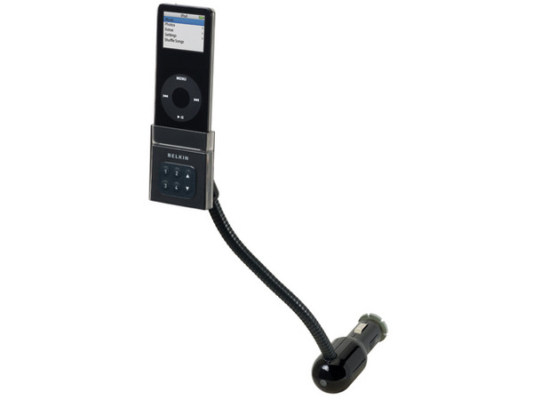 TuneBase FM Belkin Transmisor Digital FM para Auto (compatible con iPod Nano, 2da Generación). Color Negro