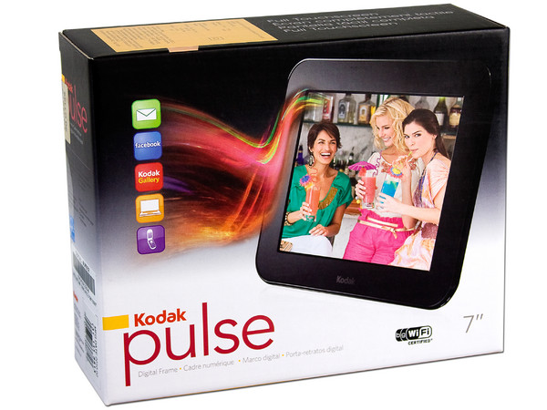 Portarretrato Digital Kodak Pulse Wi-Fi y Touchscreen. Lleva las fotos de Facebook al mundo real