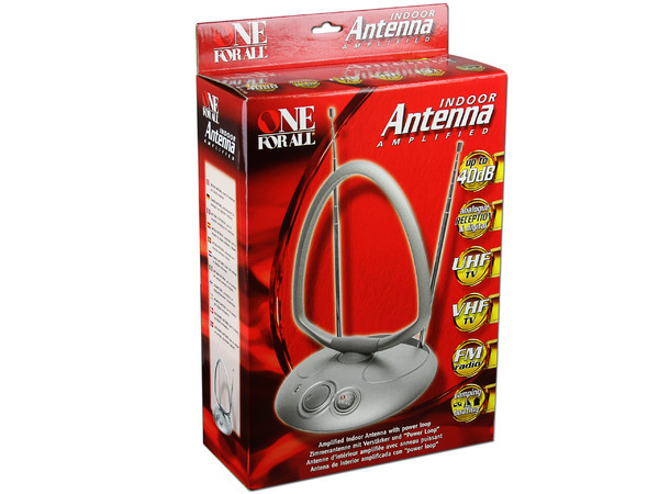 Antena de Interior amplificada VHF/ UHF