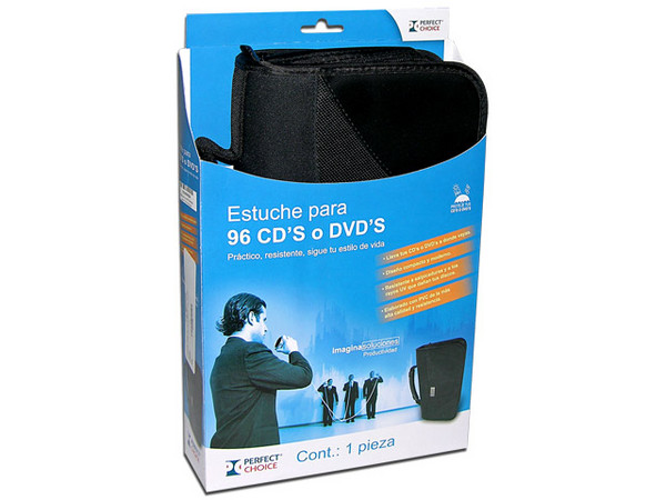 Estuche de PVC de Alta Durabilidad para 96 CDs /DVDs