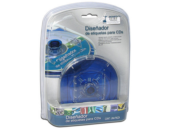 Diseñador de Etiquetas para CDs de 12cm, 8cm y cajas de discos.