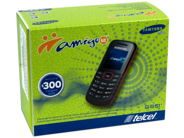 CELULAR SAMSUNG GT-E1085L COLOR ROJO