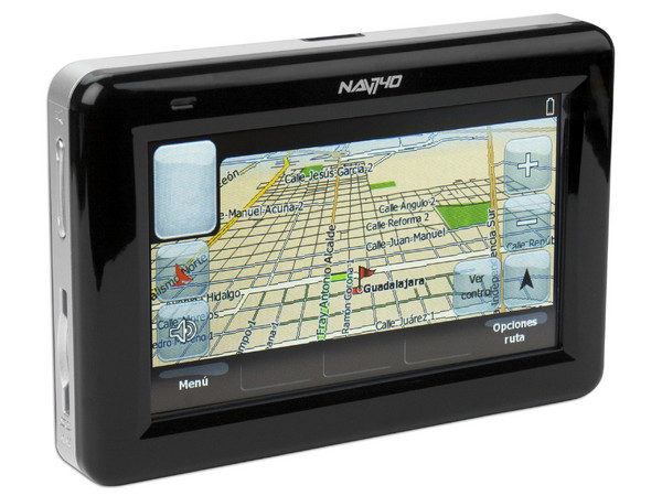 GPS con Pantalla Sensible al Tacto V7 NAV740, Reproduce MP3, Fotos y Videos. Incluye Mapas Precargados de México, Guadalajara y Monterrey