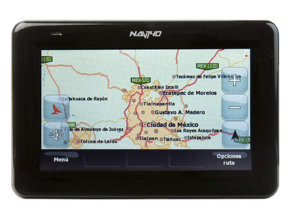 GPS con Pantalla Sensible al Tacto V7 NAV740, Reproduce MP3, Fotos y Videos. Incluye Mapas Precargados de México, Guadalajara y Monterrey