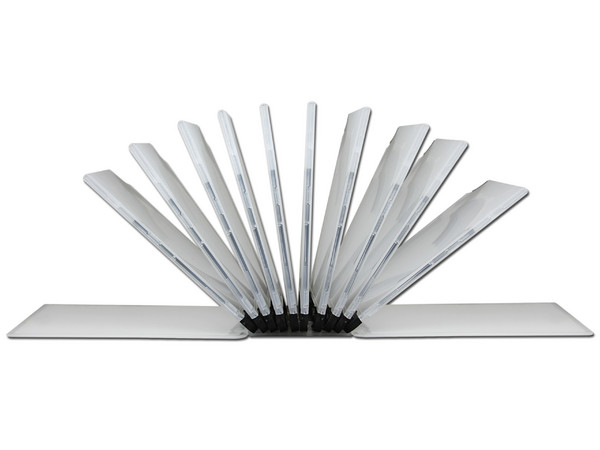 E-Sampler de 10 e-slimcases con e-clip Ejector para almacenar CDs/DVDs. Color Negro