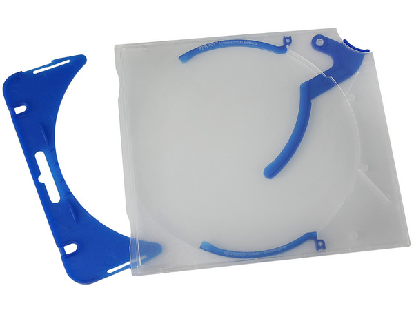 E-Archive de 10 e-slimcases con e-clip Ejector para almacenar CDs/DVDs. Color Azul