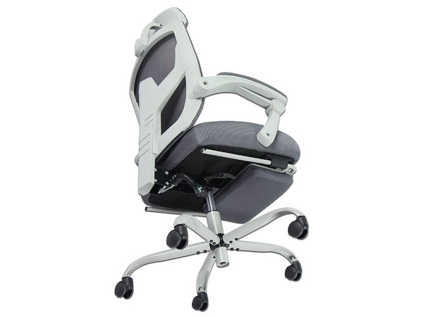 Silla Gamer Balam Rush Bolt Nou W, Descansa brazos, Altura Ajustable, Soporta hasta 130kg, Color Blanco.