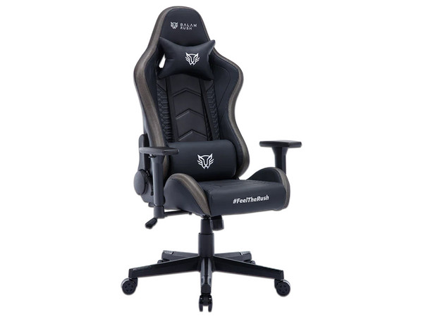Silla Gamer Balam Rush Lightning Rush V2, Soporta hasta 150Kg, Iluminación RGB, Reposabrazos 4D, Color Negro.