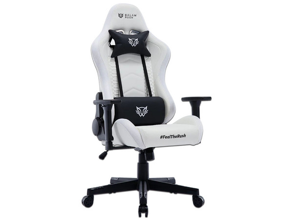 Silla Gaming RGB Lighting Rush V2 Balam Rush Azender Series. Color Blanco.