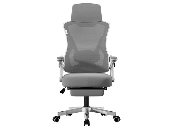 Silla Gamer Balam Rush Power Rush Mesh, Reposabrazos Fijo, Pistón de clase 2, Mecanismo mariposa con Inclinación de hasta 145 Grados, Soporta hasta 100Kg, Color Gris.