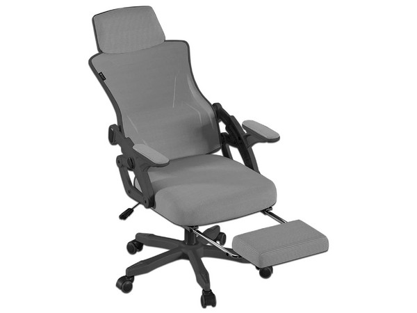Silla Gamer Balam Rush Power Rush Mesh, Reposabrazos, Pistón de Gas Clase 2, Inclinación de hasta 145 Grados, Soporta hasta 100Kg. Color Gris. (Caja abierta)
