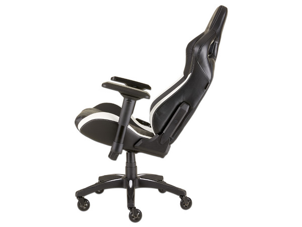 Silla Gamer Corsair T1 RACE. Color negro/blanco.