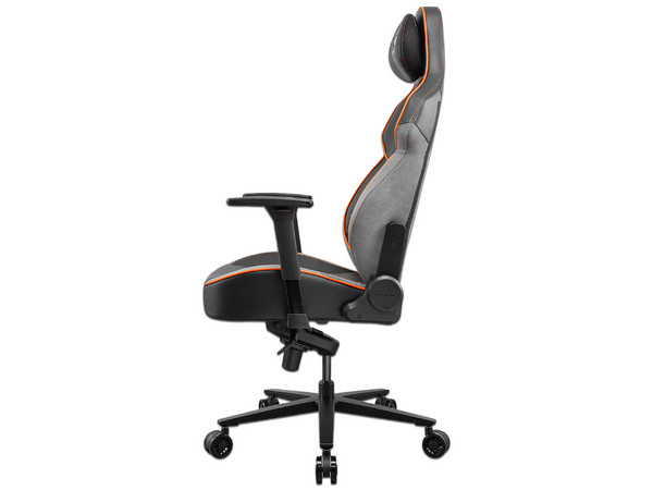 Silla Gamer Cougar NXSYS AERO, Reclinable, Altura Ajustable, Soporta hasta 160Kg, Ventilador RGB integrado, Color Naranja.