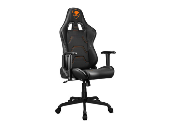 Silla Gamer Cougar Armor Elite, Soporta hasta 120kg, Soporte Lumbar y de Cuello, Reposabrazos 2D. Color Negro.