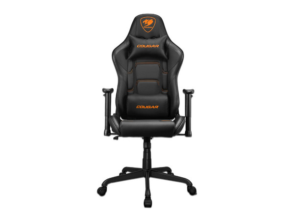 Silla Gamer Cougar Armor Elite, Soporta hasta 120kg, Soporte Lumbar y de Cuello, Reposabrazos 2D. Color Negro.