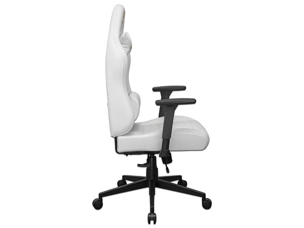 Silla Gamer Cougar PRYME, Cuero Sintético, Soporta Hasta 120Kg, Inclinación de Hasta 115 Grados, Reposabrazos 3D, Color Blanco.