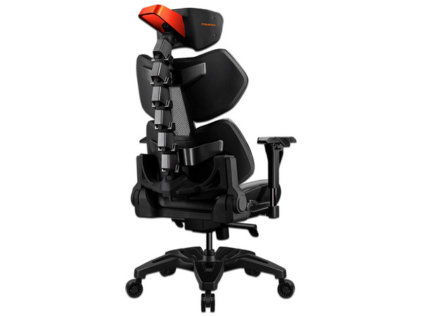 Silla Gamer Cougar Terminator, soporta hasta 135 kg. Color Negro/Naranja.