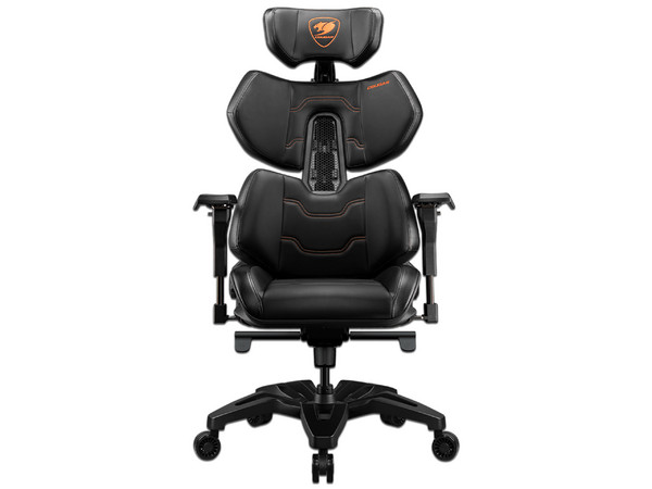 Silla Gamer Cougar Terminator, soporta hasta 135 kg. Color Negro/Naranja.