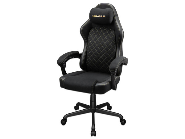 Silla Gamer Cougar Fusion EX CGR-FXF-GLB, Soporta Hasta 120 Kg, Inclinación de Hasta 130 Grados, Pistón Clase 4. Color Negro.