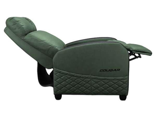Sofá Cougar Ranger Elite CGR-RAE-GEB, Soporta Hasta 135 Kg, Reclinable de Hasta 160 Grados. Color Verde.