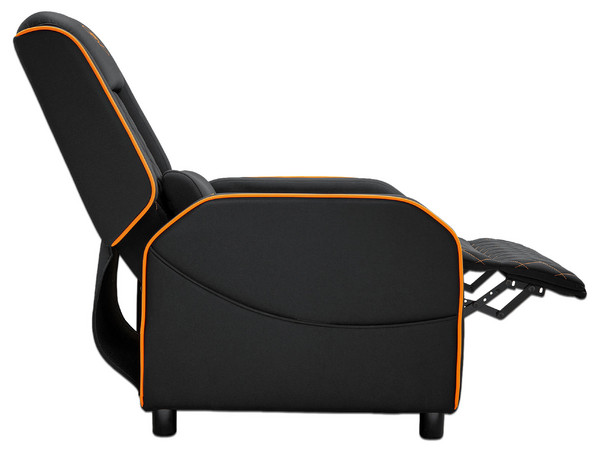 Sofá Cougar Ranger One CGR-SA1, Soporta Hasta 160 Kg, Reclinable de Hasta 160 Grados. Color Negro y Naranja.