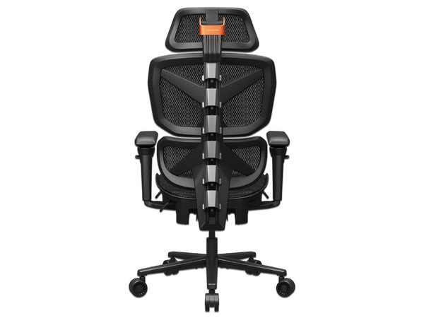 Silla Gamer Cougar Terminator Air CGR-TAR-ORB, Soporta Hasta 120 Kg, Inclinación de Hasta 135 Grados, Pistón Clase 4. Color Negro.