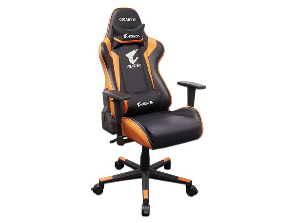 Silla Gaming Gigabyte Aorgus AGC300 reclinable. Negro/Naranja.