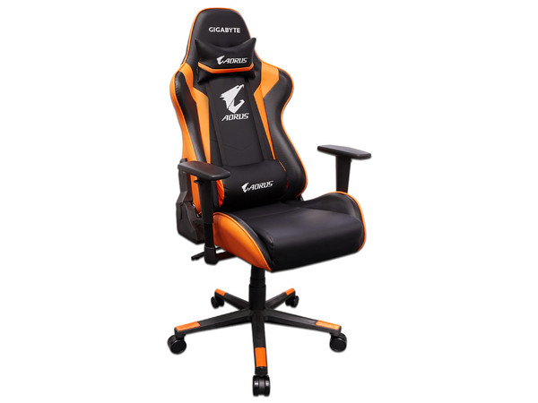 Silla Gamer Gigabyte AORUS AGC300 V2, Color Negro/Naranja.