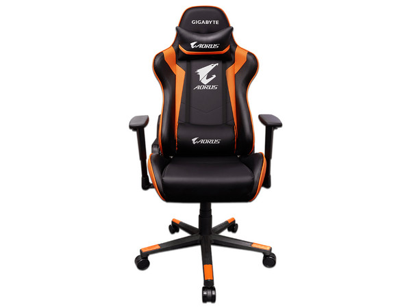 Silla Gamer Gigabyte AORUS AGC300 V2, Color Negro/Naranja.