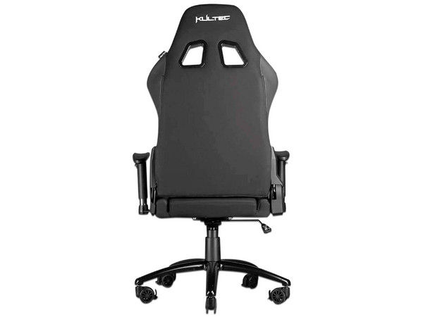Silla Gamer Kultec X Series, respaldo reclinable, reposabrazos, soporta hasta 120 Kg. Color Negro.