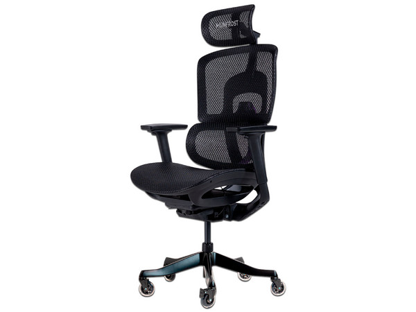 Silla gamer Munfrost Neo, ruedas tipo patín, soporta hasta 180 Kg. Color Gris.