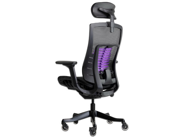 Silla Gamer Munfrost Nash, reposabrazos 3D, reclinable, soporta hasta 180 Kg. Color negro.