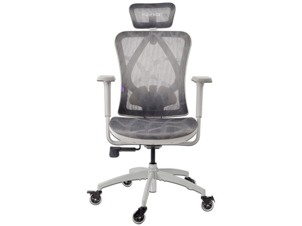 Silla Gamer Munfrost Nexus, Soporte lumbar, Soporta Hasta 180Kg, Reclinable, Reposabrazos 3D. Color Blanco.