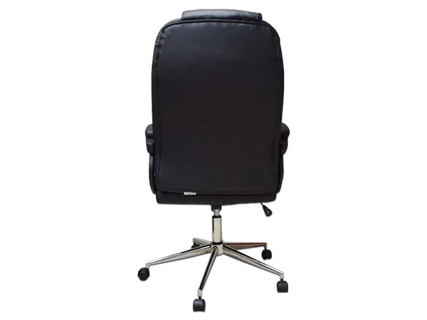 Silla Ejecutiva Naceb NA-0930N, Vinipiel, Semi Reclinable, Descansa brazos acojinados, Hasta 120 kg. Color Negro.
