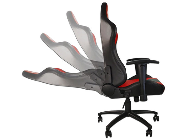 Silla Gamer Nextep Dragon XT Racing reclinable. Negro/Rojo.