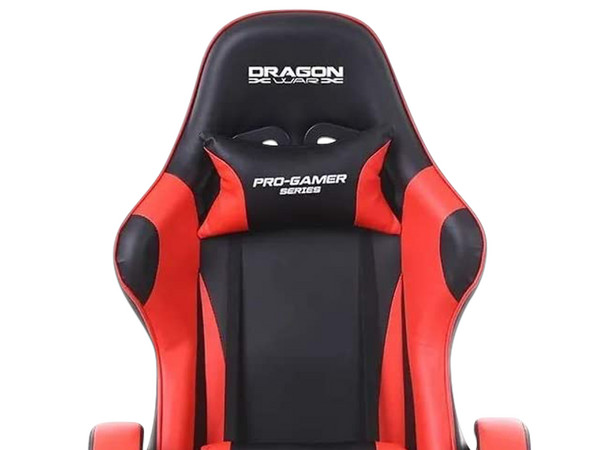 Silla Gaming Nextep Dragón XT Falkor, respaldo reclinable, soporta hasta 150 kg. Color Negro/Rojo. Incluye Mini Bocina Nextep NE-400.