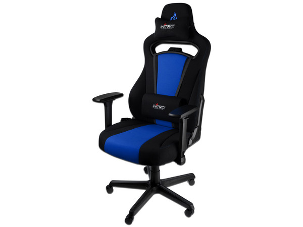 Silla Gamer Nitro Concepts E250 Gaming Chair, Color Galactic Blue.