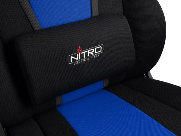 Silla Gamer Nitro Concepts E250 Gaming Chair, Color Galactic Blue.