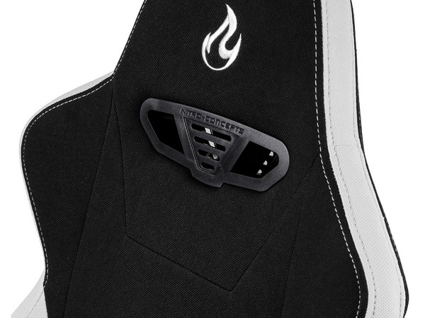 Silla Gamer Nitro Concepts S300, inclinación ajustable, soporte lumbar. Color Blanco/Negro.