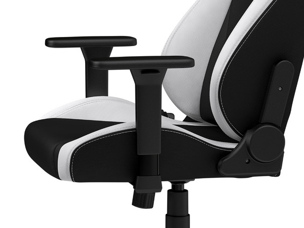 Silla Gamer Nitro Concepts S300, inclinación ajustable, soporte lumbar. Color Blanco/Negro.