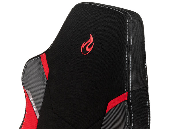Silla Gamer Nitro Concepts X1000, inclinación ajustable, Soporte Lumbar. Color Negro/Rojo.