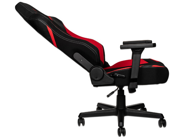 Silla Gamer Nitro Concepts X1000, inclinación ajustable, Soporte Lumbar. Color Negro/Rojo.