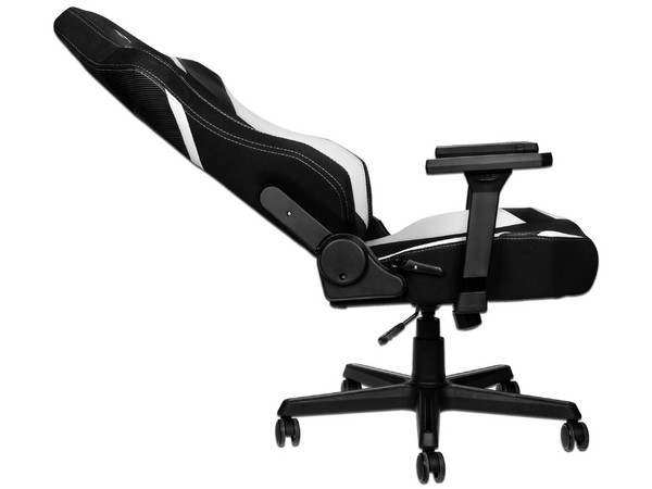 Silla Gamer Nitro Concepts X1000, inclinación ajustable, Soporte Lumbar. Color Negro/Blanco.