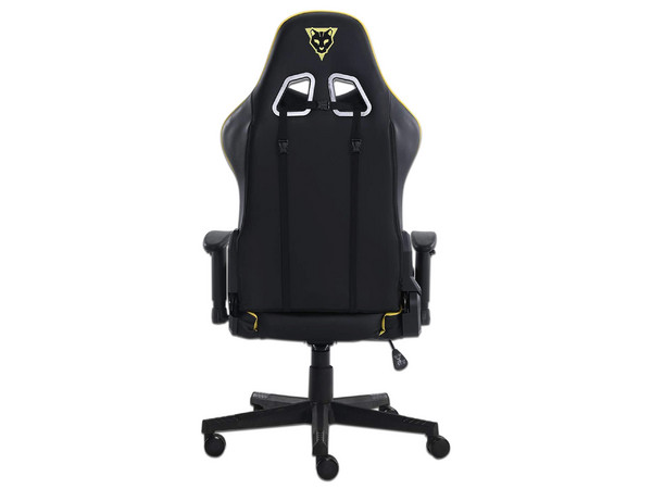 Silla Gamer Ocelot OGS-02, Descansa Brazos Ajustables, Inclinación de 155, Soporta Hasta 150kg, Color Negro/Amarillo.
