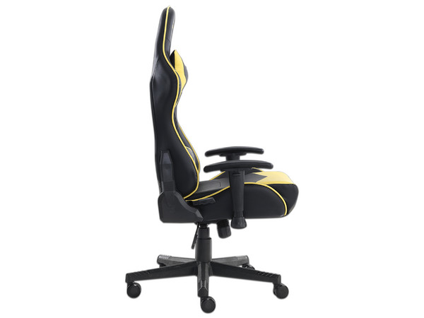 Silla Gamer Ocelot OGS-02, Descansa Brazos Ajustables, Inclinación de 155, Soporta Hasta 150kg, Color Negro/Amarillo.