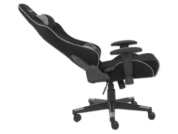Silla Gamer Ocelot, Respaldo reclinable, Descansa Brazos ajustable, Soporta hasta 150kg. Color Negro/Gris.