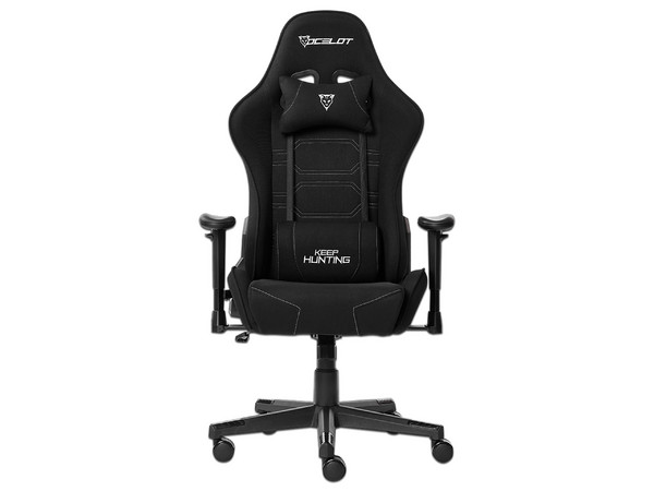 Silla Gamer Ocelot Black Night, Reclinable Hasta 155 Grados, Soporta 150Kg, Pistón Clase 4, Color Negro.
