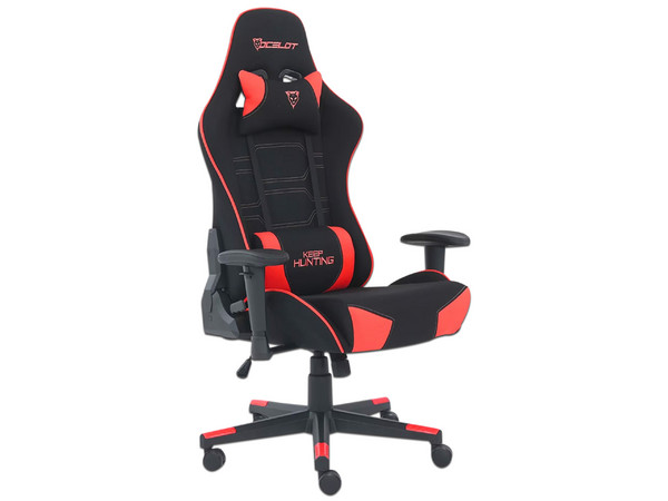 Silla Gamer Ocelot OST-SAVAGE RED, Descansa Brazos y Altura Ajustables, Inclinación de hasta 155 grados, Soporta Hasta 150kg, Color Rojo.